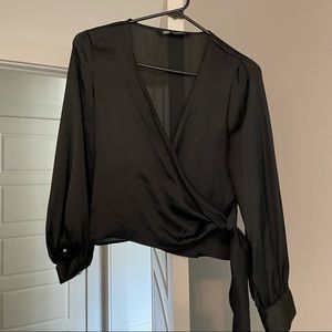 Zara crop blouses